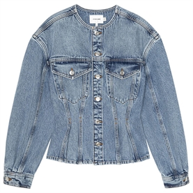 FRAME The Nipped Collarless Jacket, Umbi